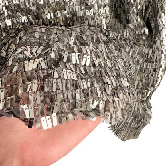 NWOT Chico's Sequins Lined Knee Length Pencil Skirt Sz XL/3 Glam Holidays Party - Picture 8 of 9